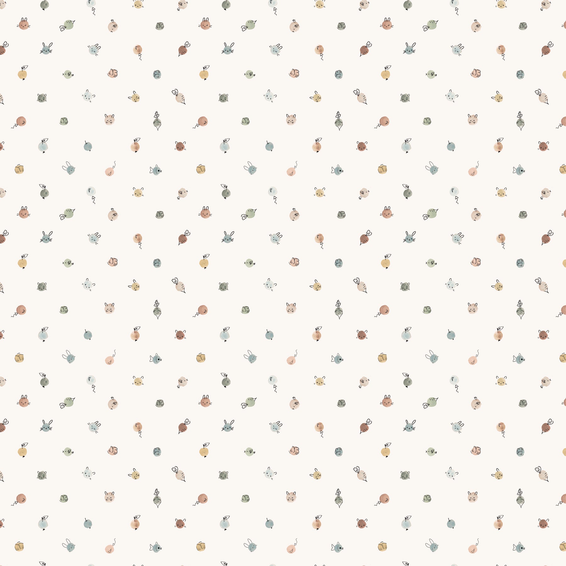 Cotton-tale Nap Time Dots - Cream