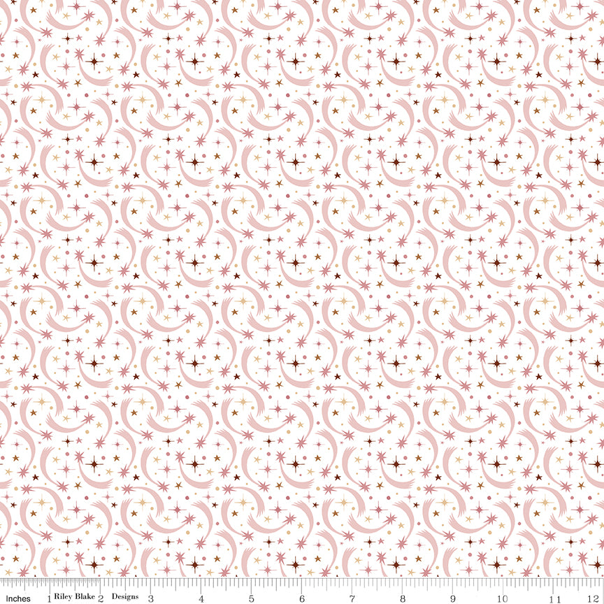 Baby Girl Shooting Stars - White