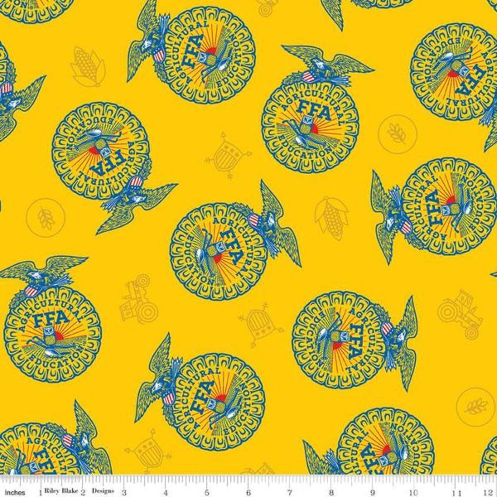 FFA Forever Blue 2 Badge Toss - Yellow
